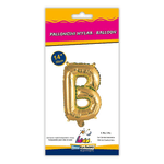 Palloncino Rocca Fun Factory lettera B oro minishape 14 - 35cm . 1pz