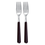 Excelsa Set Forchette in Acciaio Inox, Bordeaux, 2 Pezzi