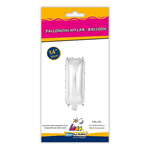 Palloncino Rocca Fun Factory lettera I argento minishape 14 - 35cm . 1pz