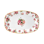 Fade Vassoio cucina ovale da portata in porcellana "Rosemary", Glamour, Shabby Chic 30x20,5cm