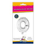 Palloncino Rocca Fun Factory lettera O argento minishape 14 - 35cm . 1pz