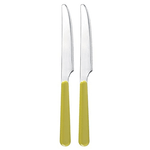 Excelsa Set Coltelli in Acciaio Inox, Verde, 2 Pezzi