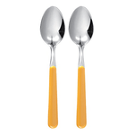 Excelsa Set Cucchiai in Acciaio Inox, Giallo, 2 Pezzi