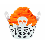 Wilton Skeleton Cupcake Wrap 18 Pezzi, Carta, Scheletro, Standard