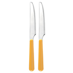 Excelsa Set Coltelli in Acciaio Inox, Giallo, 2 Pezzi