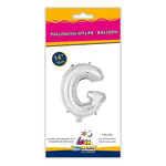 Palloncino Rocca Fun Factory lettera G argento minishape 14 - 35cm . 1pz