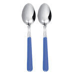 Excelsa Set Cucchiai in Acciaio Inox, Azzurro, 2 Pezzi