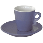 Tognana 25 x 12 x 14.5 cm 75 CC Porcellana Torref B Wilma Tazza di caffè e piattino, Motivo: Piccolo, Viola