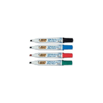 BIC Velleda Whiteboard Marker 1701 evidenziatore 4 pz Tipo di punta Nero, Blu, Verde, Rosso