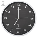 Orologio a Parete Radiocontrollato Movimento Quarzo 31 cm Nero