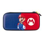 PDP Slim Deluxe: Power Pose Mario Custodia rigida Nintendo Blu, Rosso