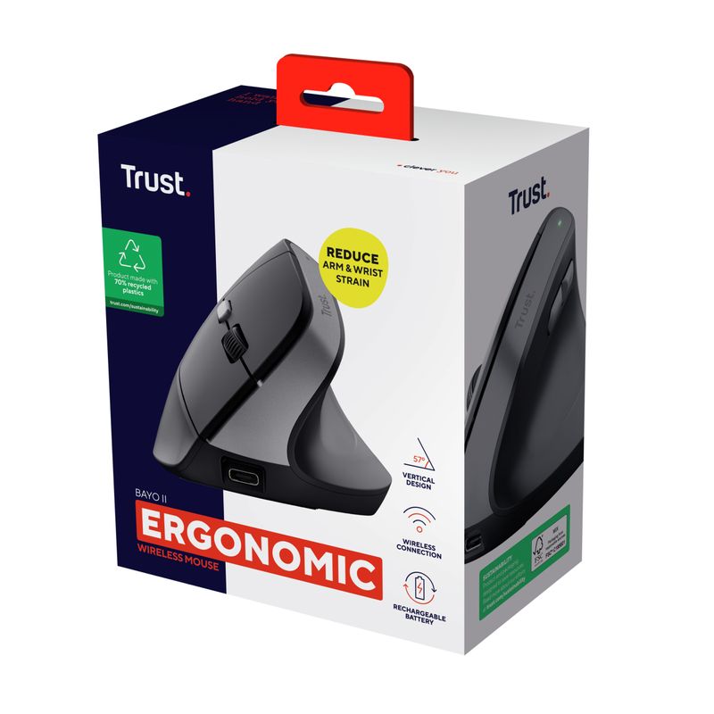 Trust-Bayo-II-mouse-Mano-destra-RF-Wireless-Ottico-2400-DPI