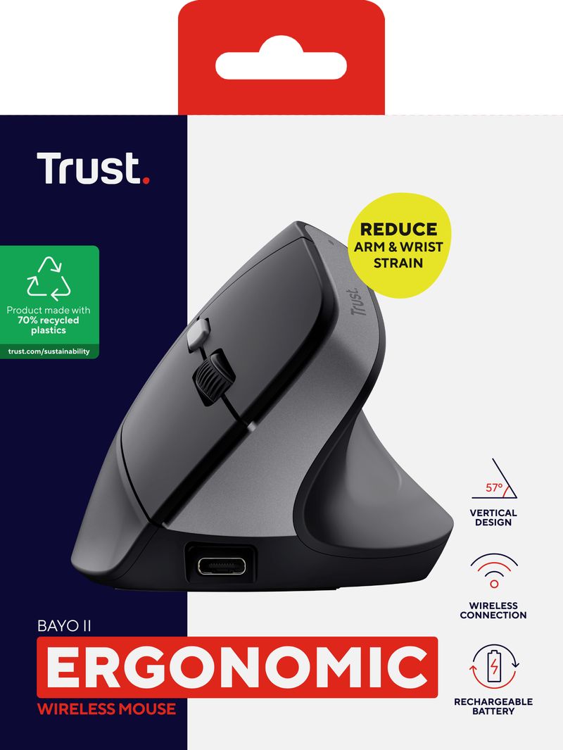 Trust-Bayo-II-mouse-Mano-destra-RF-Wireless-Ottico-2400-DPI