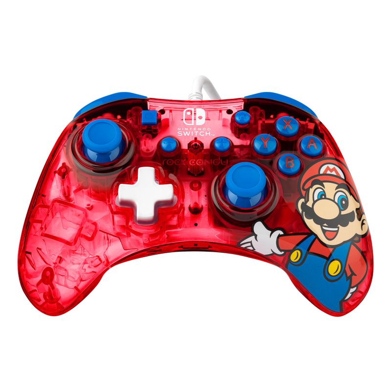 PDP-Rock-Candy--Mario-Punch-Rosso-Translucent-USB-Gamepad-Analogico-Digitale-Nintendo-Switch-Nintendo-Switch-Lite-Nintendo-Switch-OLED