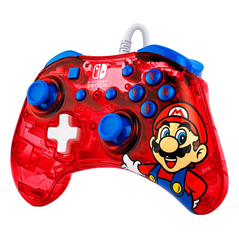 PDP-Rock-Candy--Mario-Punch-Rosso-Translucent-USB-Gamepad-Analogico-Digitale-Nintendo-Switch-Nintendo-Switch-Lite-Nintendo-Switch-OLED