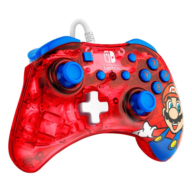 PDP-Rock-Candy--Mario-Punch-Rosso-Translucent-USB-Gamepad-Analogico-Digitale-Nintendo-Switch-Nintendo-Switch-Lite-Nintendo-Switch-OLED