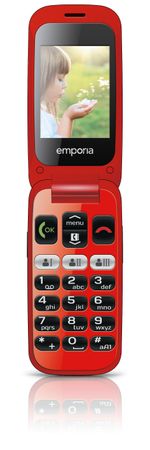 Emporia-ONE-61-cm--2.4--80-g-Nero-Rosso-Telefono-per-anziani