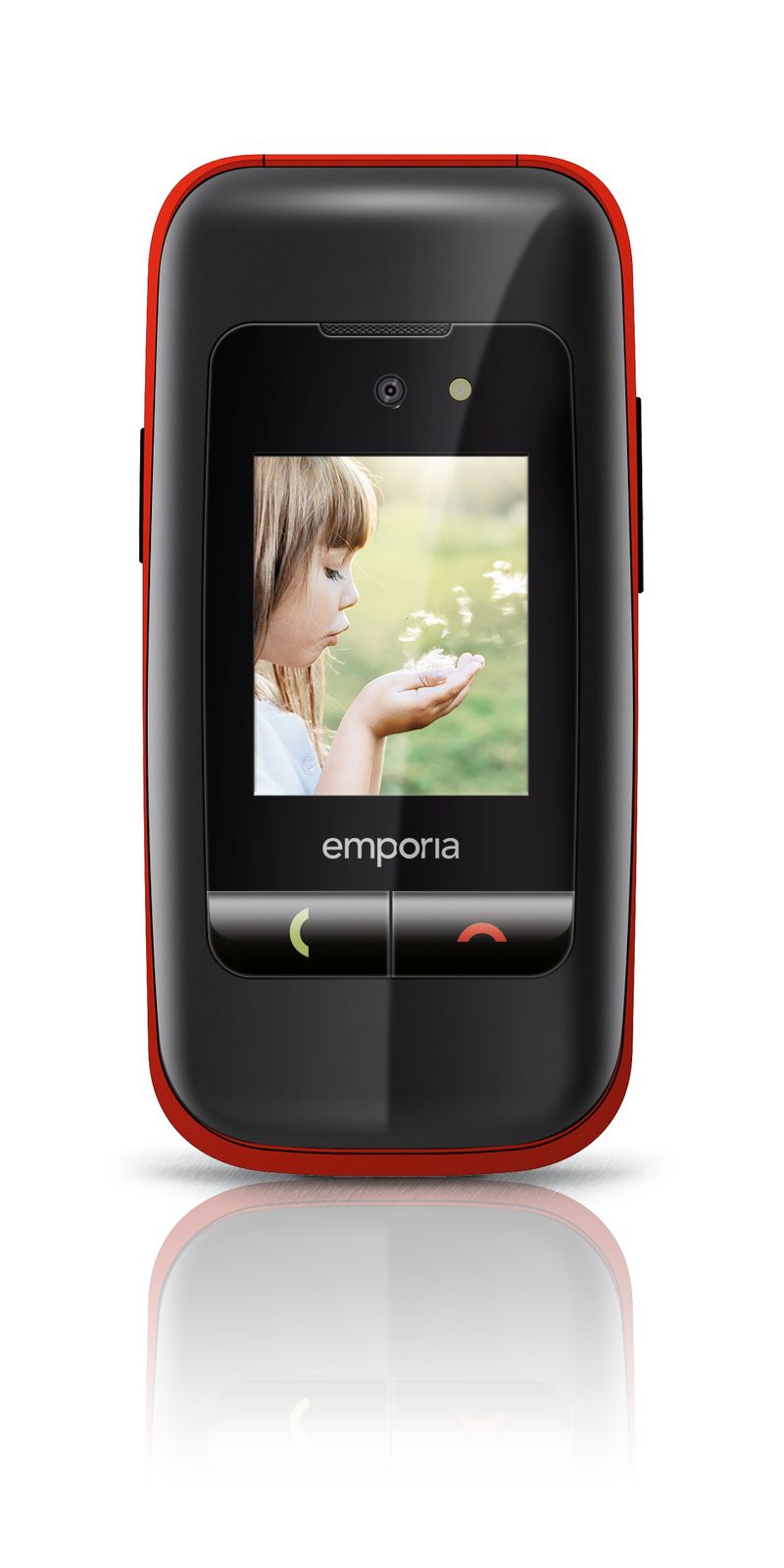 Emporia-ONE-61-cm--2.4--80-g-Nero-Rosso-Telefono-per-anziani