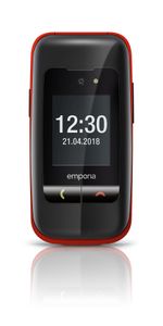 Emporia-ONE-61-cm--2.4--80-g-Nero-Rosso-Telefono-per-anziani