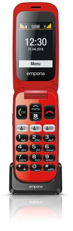 Emporia-ONE-61-cm--2.4--80-g-Nero-Rosso-Telefono-per-anziani