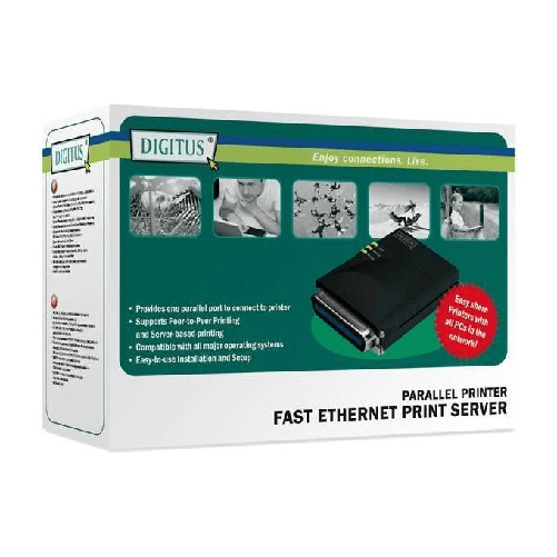 Digitus-DN-13001-W-server-di-stampa-LAN-Ethernet-Nero