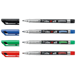 STABILO Write-4-all marcatore permanente Nero, Blu, Verde, Rosso 4 pz