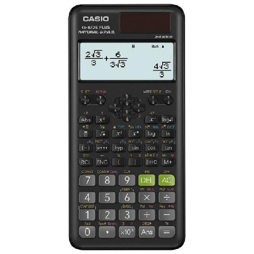 Casio-FX-87DE-Plus-2nd-edition-calcolatrice-Tasca-Calcolatrice-scientifica-Nero