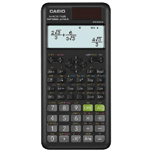 Casio-FX-87DE-Plus-2nd-edition-calcolatrice-Tasca-Calcolatrice-scientifica-Nero