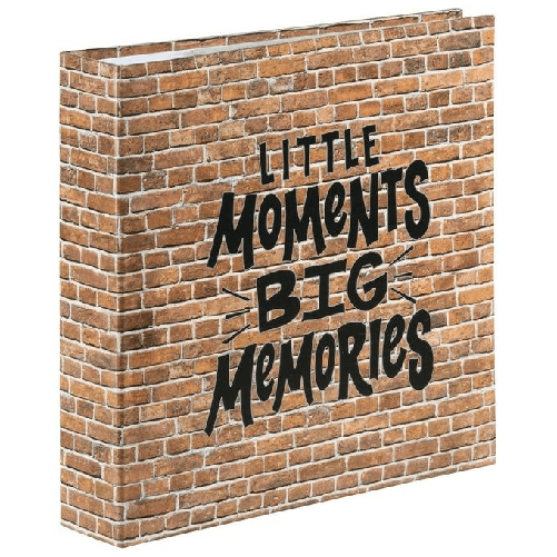 Hama-Bricks-album-fotografico-e-portalistino-Nero-Terracotta-200-fogli-10-x-15