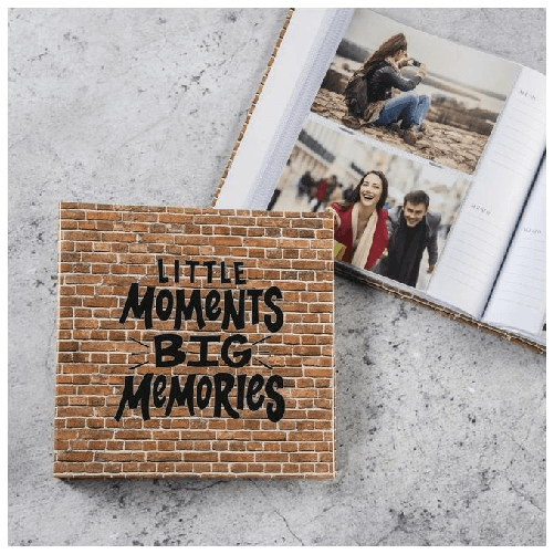 Hama-Bricks-album-fotografico-e-portalistino-Nero-Terracotta-200-fogli-10-x-15