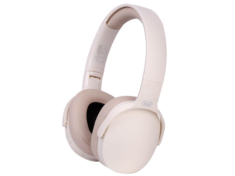 Trevi-DJ-12E45-BT-Auricolare-Con-cavo-e-senza-cavo-A-Padiglione-Musica-e-Chiamate-Bluetooth-Crema