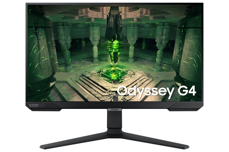 Samsung-Monitor-Gaming-Odyssey-G4--S25BG400--Flat-25---1920x1080-FHD-IPS-240-Hz-1-ms-Freesync-G-Sync-HDMI-Display-Port-Ingresso-Audio-HAS-Pivot-Eye-Saver-Mode-Flicker-Free