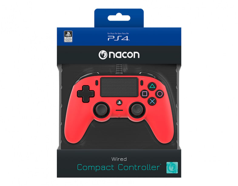 Nacon-Controller-Wired-Rosso-PS4-Playstation-4-