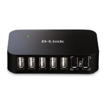 D-Link DUB-H7 USB 2.0 Type-B 480 Mbit/s Nero