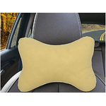 2 Pezzi Cuscini Poggiatesta Auto Ergonomici e Traspiranti Colore Beige