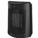 Termoventilatore in Ceramica 900W/1800W, Termostato Regolabile Autoprotezione Surriscaldamento, Riscaldatore da Tavolo Bagno Ufficio (Nero)