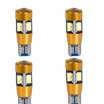 A2ZWORLD 4pcs Lampada Led Auto Camion 12V 24V, 35mm, Canbus No Errore, T10 W5W, 19 SMD 3030, 2.5W 360lm, Luce Bianco Freddo 6500K