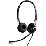 Jabra Biz 2400 II QD Duo UNC Auricolare Cablato A Padiglione Ufficio Nero, Argento