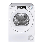 Candy Dryer 10KG-ROEH10A2TCE-19-Tecnologia Pompa di Calore-Bianco-Cromo Ring-Rapido-Class A++ - Wifi+BT - Display a 5 cifre