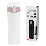 A2ZWORLD Thermos per Caffe/Acqua da 500mL, Borraccia Termica per Bibite in Acciaio Inox