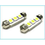 Lampada Led Siluro Canbus No Errore T11 C5W 38mm 3 SMD 5050 12V Luci Targa