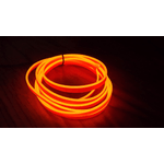 Stringa EL Striscia Neon Led Arancione 5 Metri Flessibile Tagliabile Luce Decorativa Atmosfera Per Interno Auto Camion Camper Sfilata Moda