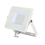 Faro Led Flood Light 30W IP65 Bianco Freddo Super Slim Carcassa Bianca Chip Samsung Garanzia 5 Anni SKU-405