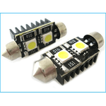 Lampada Led Siluro Canbus No Errore T11 C5W 39mm 2 SMD 5050 12V Luci Targa Con Resistenza