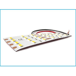 Pannello Plafoniera Led Flessibile 12V 8W Bianco 10cm Per Luci Abitacolo Cassone Furgone Camper 24 Smd 5730 (Bianco Caldo 3000K)