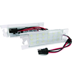 CARALL LE3342 Kit Luci Targa Led Bianco Canbus No Errore 12V 5W Attacco T10 Plug Play Senza Modifica