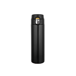 Thermos Bottiglia Termica da 300/500mL, Borraccia Termica Caffè con Apertura Facile e Chiusura Sicura, per Bevande Calde e Fredde (500 mL, Nero)