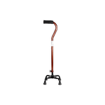 Bastone da Passeggio per Anziani Telescopico 70cm-90cm, Bastone da Supporto a 4 Piedini in Alluminio e Impugnatura Soffice