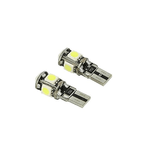 24V Lampada Led Canbus T10 W5W Bianco Per Camion Bus Barca 5 Smd 5050 Luci Posizione Targa