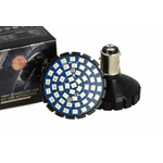 Lampada Led BAY15D 1157 Bianco e Arancione Per Moto Harley Davidson Canbus No Errore Luce Diurne e Frecce No Polarita 48 Smd 2835